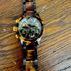 Nixon Tortoise Shell Style Watch